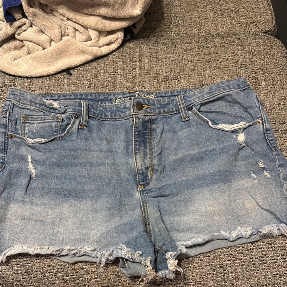 Universal Thread Blue Distressed Jean Shorts